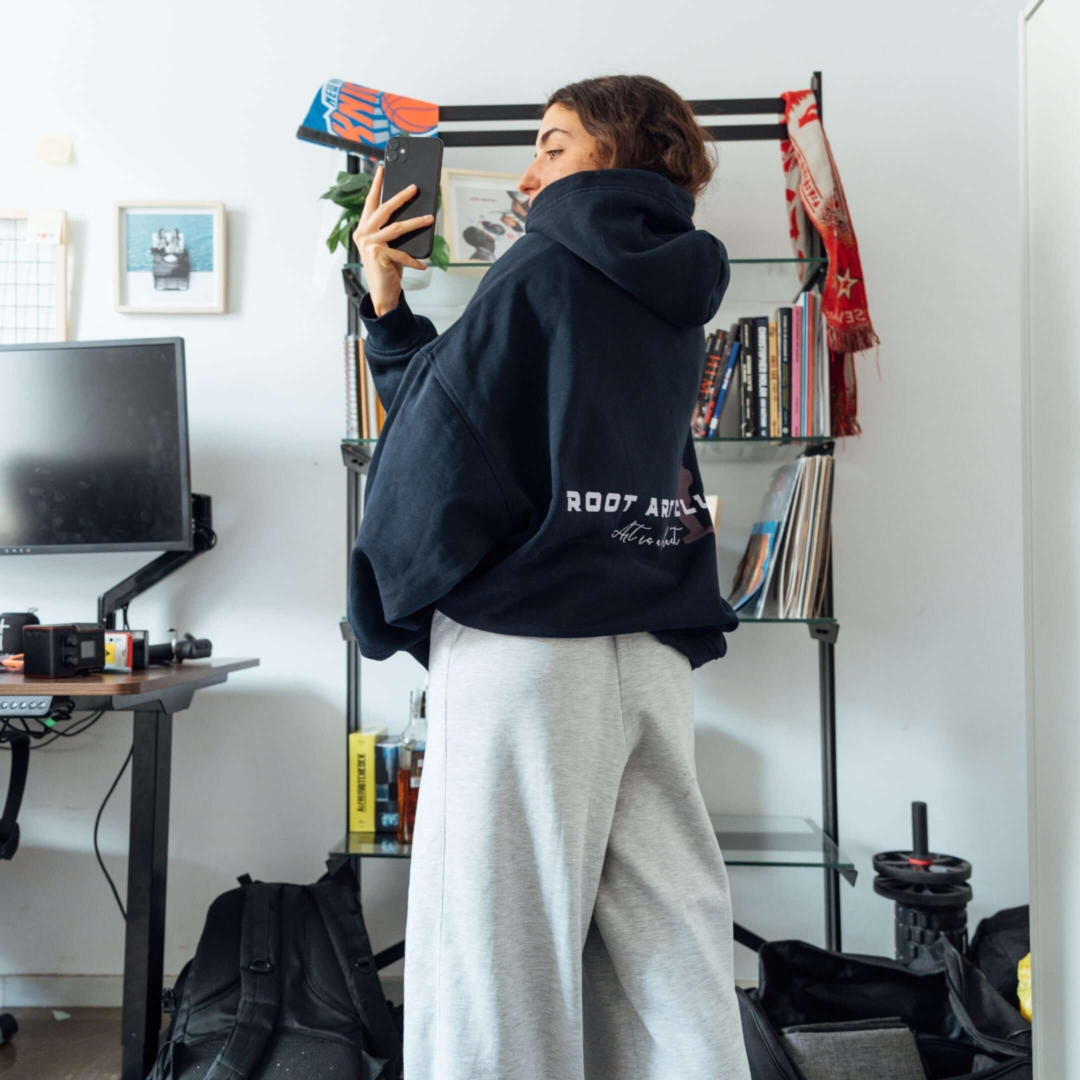 SUDADERA PIS AZUL ROOT
